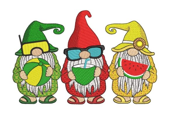 Beach Gnomes: A Summer Embroidery Design Review
