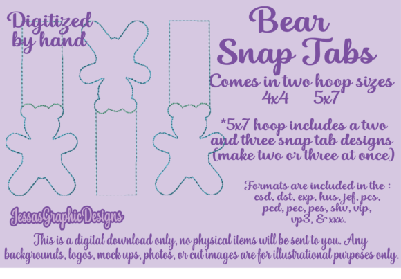 Bear Snap Tabs in the Hoop: A Boutique Review
