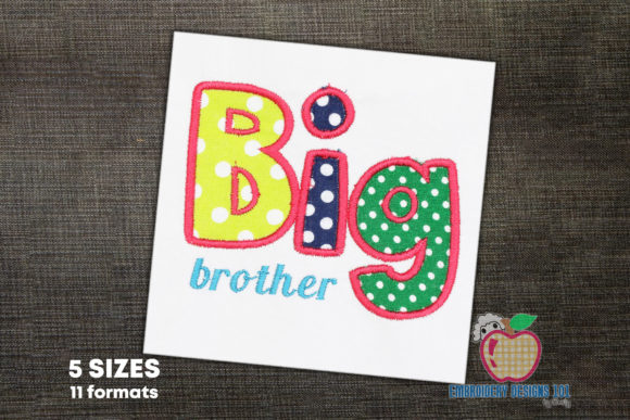 Big Brother Applique: A Designer's Review for Boutique Sweatshirts