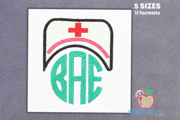 Nurse Cap with Monogram Applique Review for Etsy Sellers