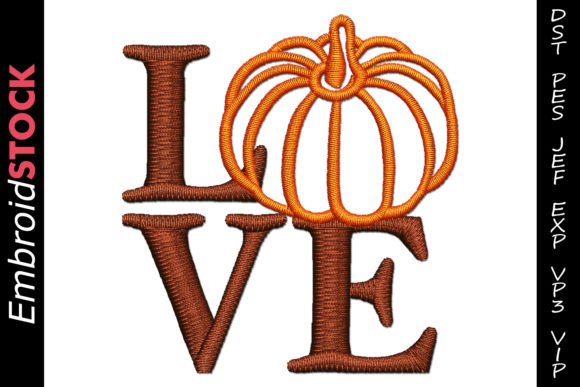 Pumpkin Love: A Designer's Take on Autumn Embroidery